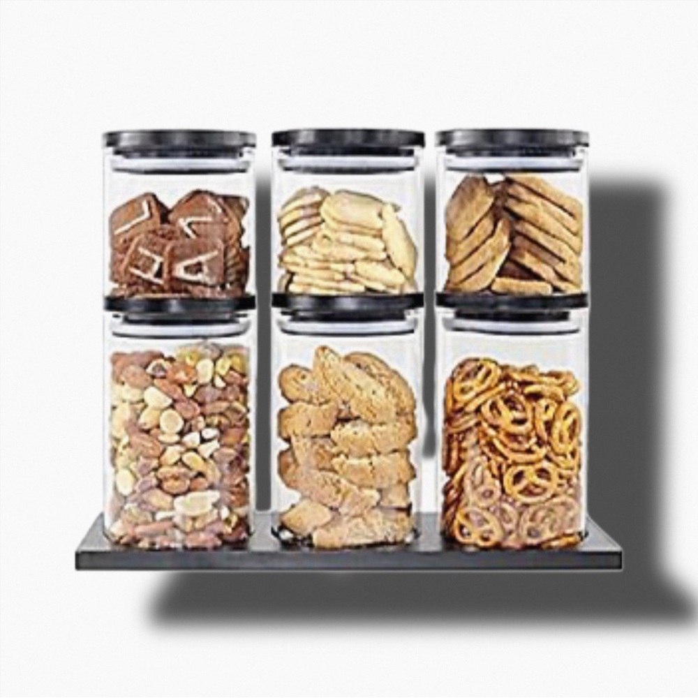 Black Bamboo Stacking Set